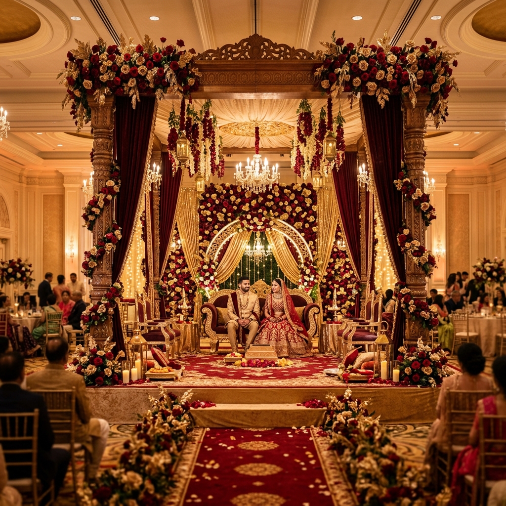 Beautifully Decorated Stage